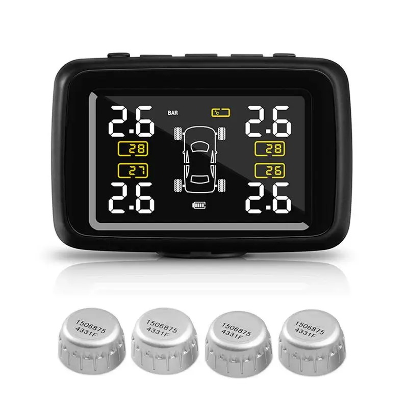 CAREUD U901 Auto Wireless TPMS Tire Pressure Monitoring System mit 4 Externe Sensoren LCD Display Auto Sicherheit Alarm Systeme CAREUD U901 Auto Wireless TPMS Tire Pressure Monitoring System mit 4 Externe Sensoren LCD Display Auto Sicherheit Alarm Systeme
