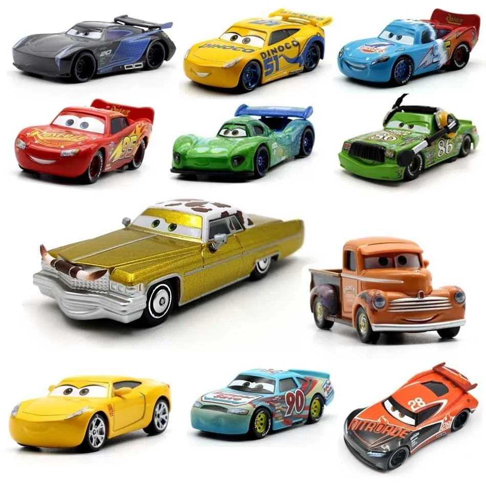 39 видов молниеносных машин Mcqueen Pixar 2 3 металлические Литые машинки Диснеевская 1:55