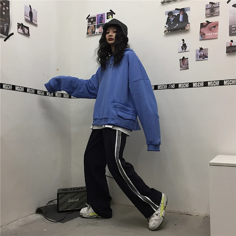 Men's Trousers 2019 Spring New Loose Casual Pants Youth Fashion Pants Hong Kong Style Trousers Harajuku Style Youth Men's Pants