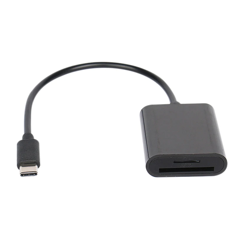 USB Type C кардридер 3 0 2 в 1 работа SD/Micro SD/TF карта для MacBook Galaxy S9 S8 N|Картридеры| |