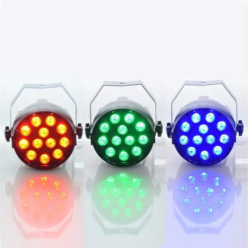 2 قطعة/الوحدة LED الاسمية 18 W RGB LED ضوء المرحلة مصباح موازي المستوى مع DMX512 للديسكو DJ العارض آلة حزب الديكور المرحلة الإضاءة