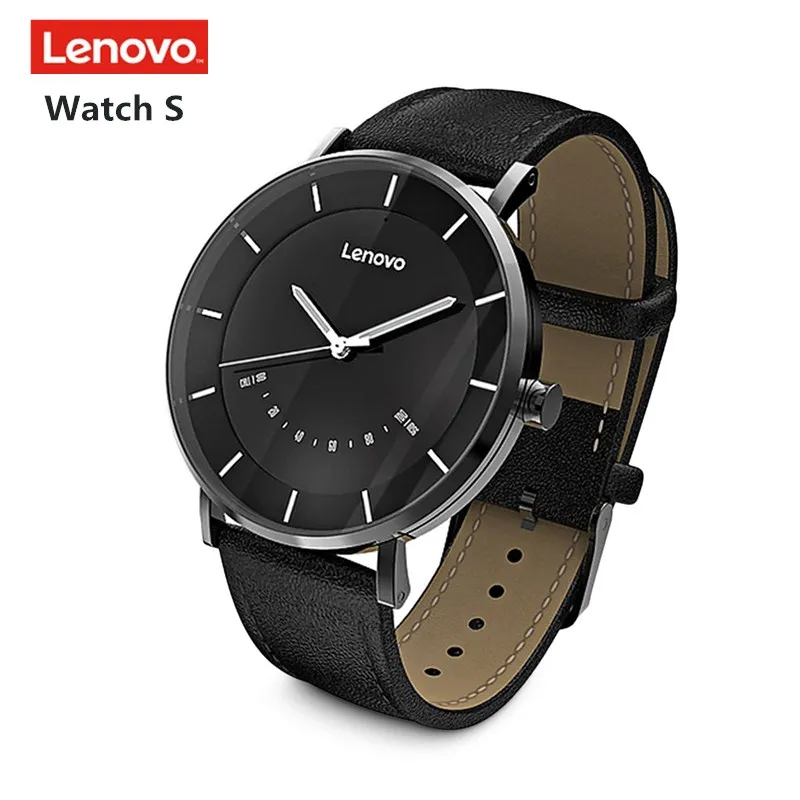Оригинальные часы lenovo Watch S Smartwatch 5ATM водонепроницаемые умные кварцевые