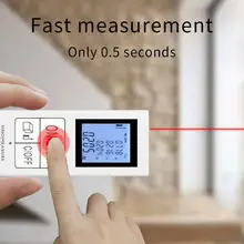 USB Перезаряжаемый мини инфракрасный дальномер ручной ИК электронная линейка D30 с подсветкой ЖК-дисплей режим Пифагора измерение расстояния