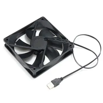 

USB Computer Case Cooling CPU Fans DC 5V Silent Computer Brushless Cooler Case PC CPU Cooling Fans Black
