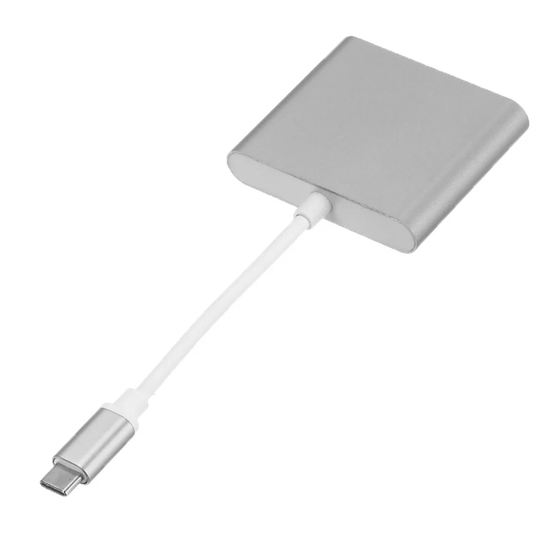 USB C концентратор HDMI адаптер для Macbook Pro/Air 3 в 1 концентратора концентратор USB Type C к HDMI 4K USB 3,0 Порты и разъёмы USB-C Мощность доставки