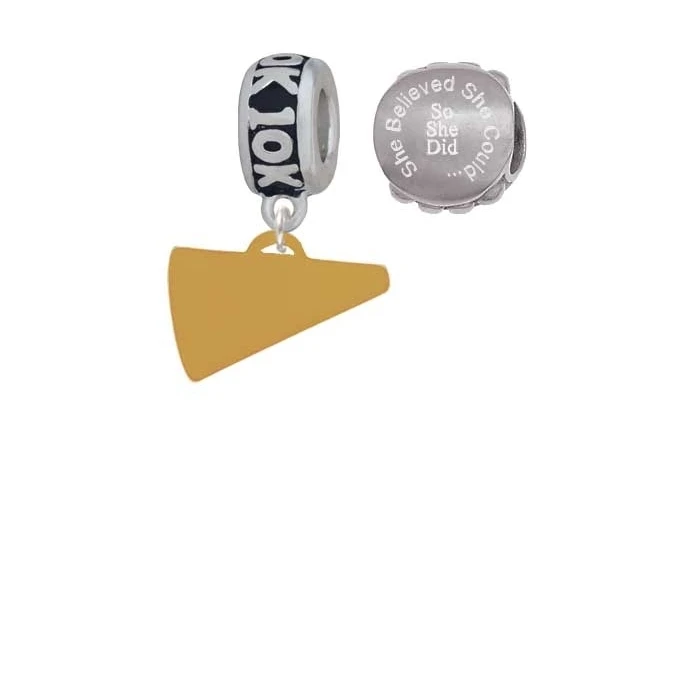 Акриловый 3/4 &quotGoldtone мегафон 10 K Run она считала что может очаровать бусы (набор из 2)|