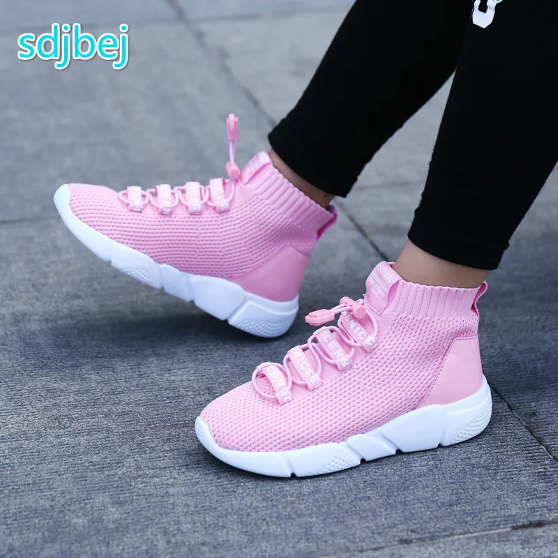 

Children's High Stretch Mesh Socks Shoes Breathable Soft Bottom Student Shoes Sports Casual Shoes Running Shoes