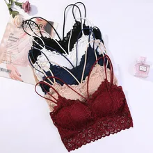 Для женщин Sexy V образным вырезом кружево укороченный Топ Элегантный сетки выдалбливают Свободная блузка бретели Дамы нижнее бельё для девоче