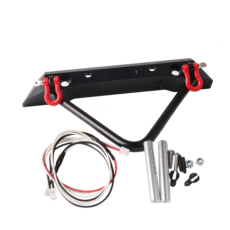 

Metal Front Bumper For Traxxas Trx4 Axial Scx1 RC Cars Workshop With LED Light