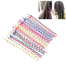 24 шт. Твистер клип DIY Красочные Декоративные волосы для укладки Твистер волос Твистер зажим для женщин девочек