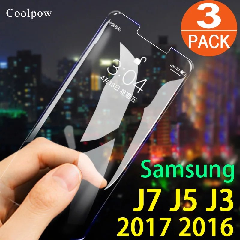 High Quality Tempered Glass Screen Protector for Samsung J7 2017 Galaxy J5 J3 2016 Prime Sky Pro Emerge 9H HD Film | Мобильные