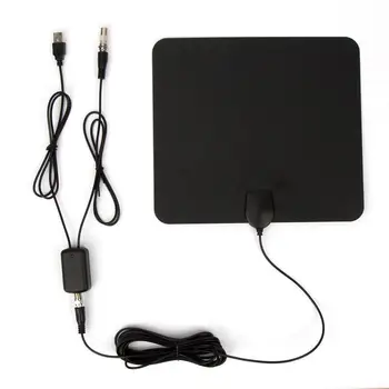 

Ship From US F Type Coaxial Male 1080P HDTV Antenna Ultra ThIndoor HDTV Amplified HD TV Signal Antenna 16T Coax 300 Miles r20