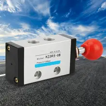 Электрический клапан K23R5-08 G1/4 рук защелкивающиеся руководство Управление пневматический клапан 2 Позиция 3 Way трубчатый клапан