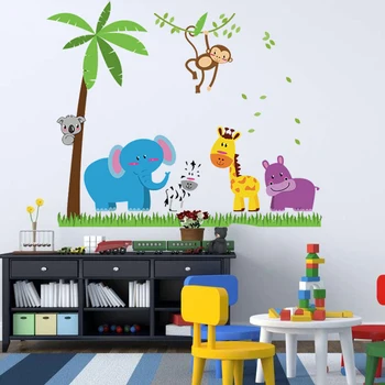 

SK9039 DIY Removable Wall Stickers Cartoon Cute Animals For Kids Bedroom Mural Decal Home Decor