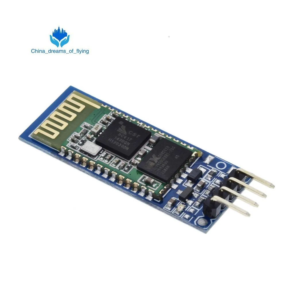 

TZT 1PCS HC06 HC-06 Wireless Serial 4 Pin RF Transceiver RS232 TTL Bluetooth Module Plug-in for arduino