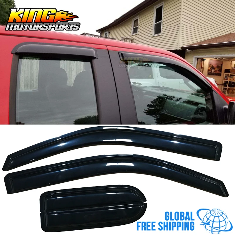 Подходит для 04 14 Ford F150 Supercab увеличенная кабинка акриловые оконные козырьки 4 шт. в