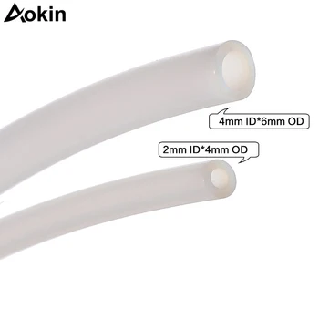 

1m Ptfe Tube Clear Teflon Pipe To J-head Hotend Reprap Rostock Bowden Extruder Throat For Filament 1.75/3.0mm Id 2mm 3mm Od 4mm