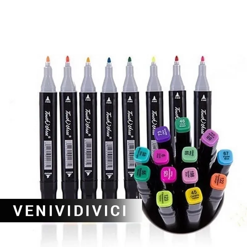 

Best marker pen Double-headed student comic touch quality goods oily pen color art supplies manga