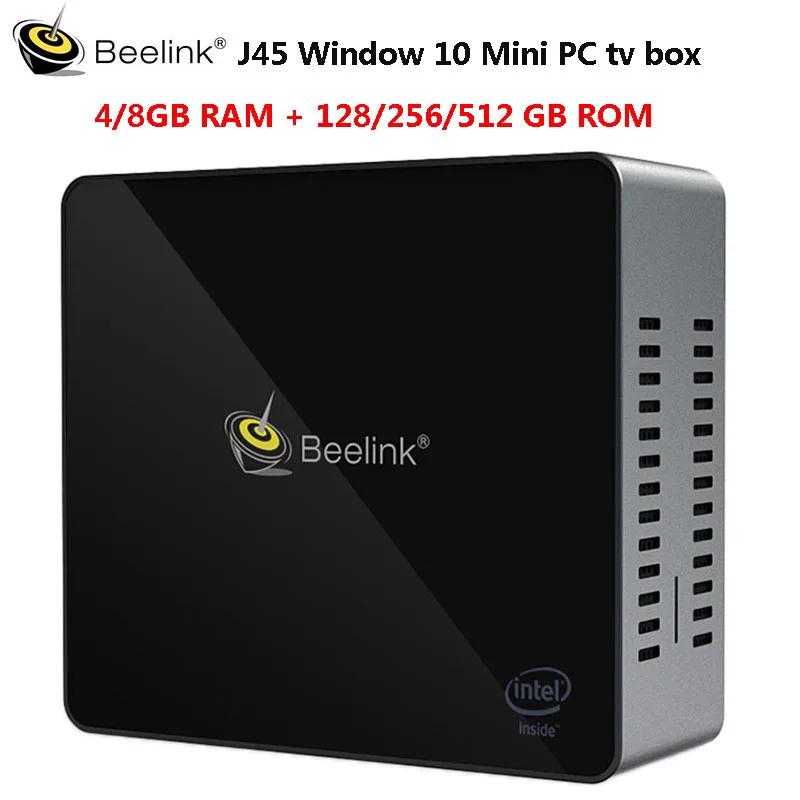 Beelink Gemini J45 базовый мини ПК Intel Подлинная Windows 10 j4204 4 Гб DDR4 512 ГБ SD ТВ приставка 2 4G + 5G