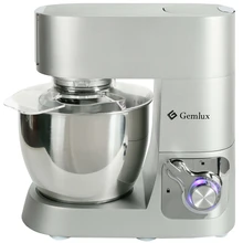 Миксер GEMLUX GL-SM612(Мощность 1200Вт, 8 скоростей, чаша 6 л, крюк для теста, плоский битер, венчик, алюминиевый корпус