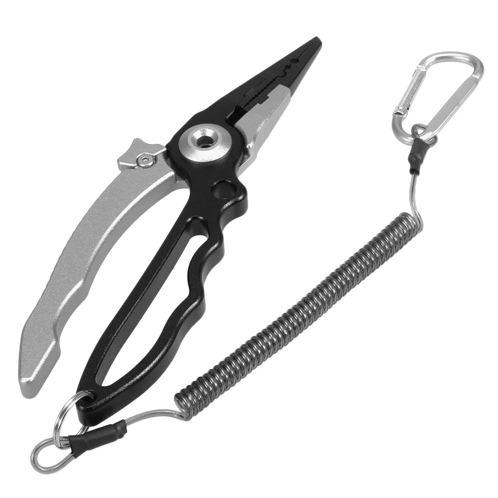 

Multifunctional Fishing Plier Portable Aluminum Alloy Fishing Clamp Fish Grabber Controller Fishing Line Cutter Hook Remover