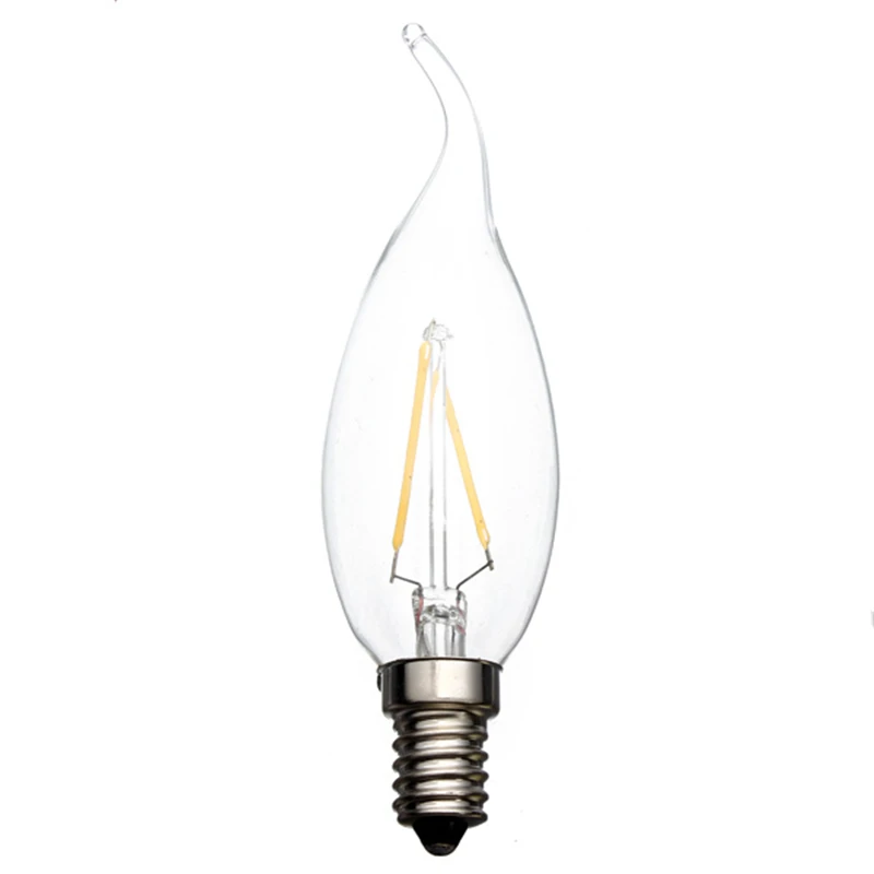 CLAITE E14 2W Warm White 220V LED Light Candle Bulb Low Power Consumption High Luminance For Eyes Safety | Лампы и освещение