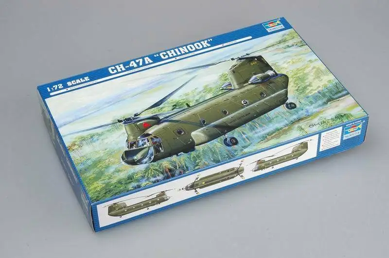Trumpeter 01621 1/72 CH-47A Chinook транспортный вертолет статическая модель DIY комплект