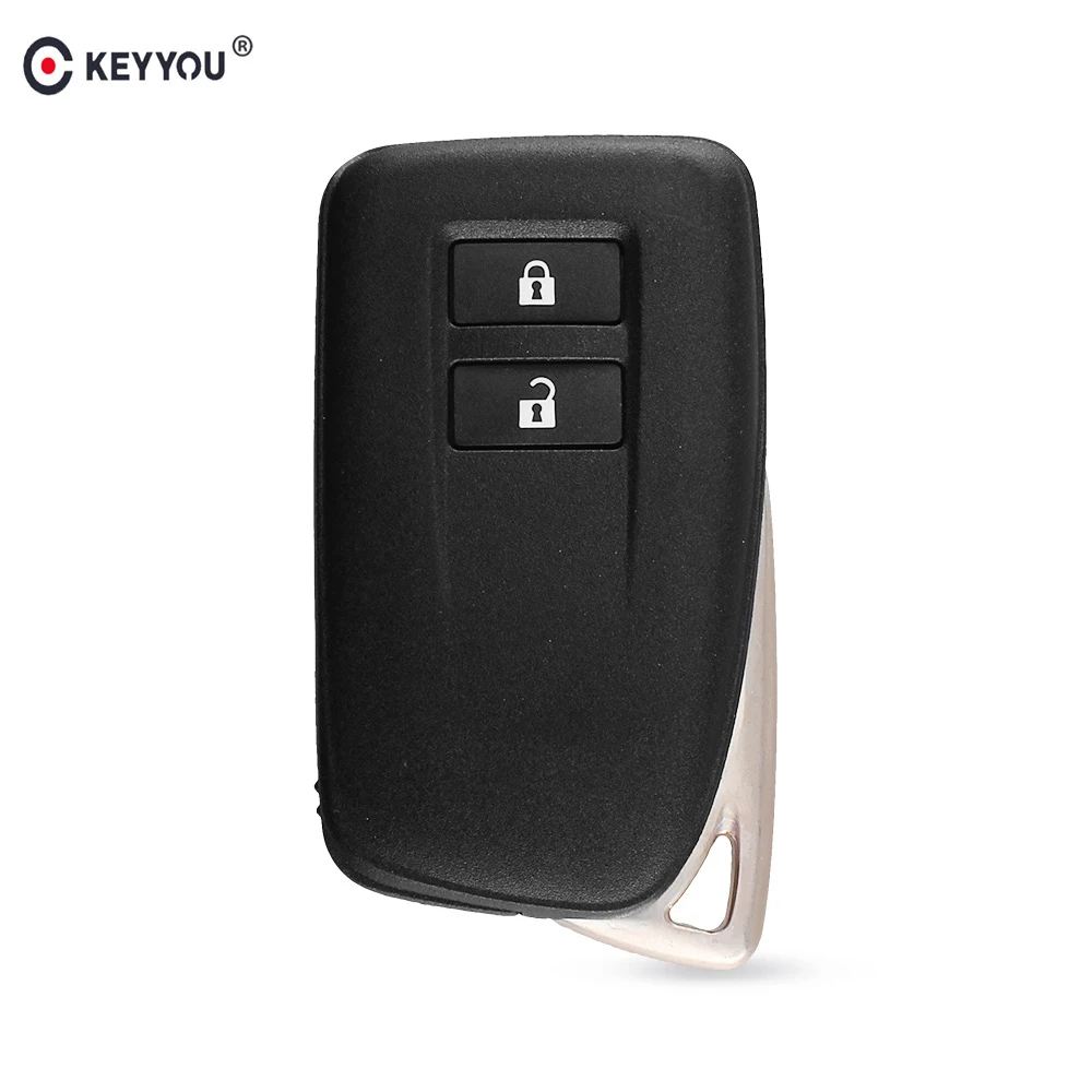 

KEYYOU For Lexus ES LS GS IS ES250 ES350 ES300H NX 2 Buttons Car Remote Key Fob Case Shell With Blank Smart Key