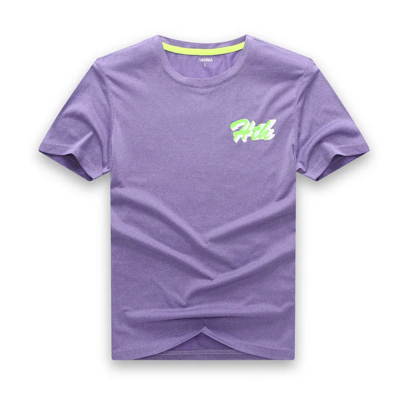 Быстросохнущая Спортивная футболка для мальчиков Новинка года; летние топы для детей; одежда для детей-подростков футболка для бега для маленьких мальчиков одежда с короткими рукавами