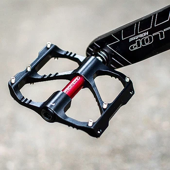 

1pair PROMEND Mountain Bike Pedal Light weight Aluminiu Alloy Bearing Pedalsfor BMX Road MTB 3 Ball Bearing Cheap Cycling Pedals
