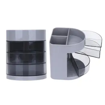 

Creative Pen Holder Desktop Organizer Stand Box Round Pencil Storage Stationery Container School Supply Office Accessories