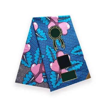 

Excellent design veritable nigerian real Batik wax african wax 100% cotton 6 yards/lot love heart design V-L 106