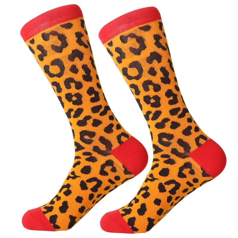LETSBUY, мужские цветные удобные цветные носки для катания на роликах, для повседневной носки, забавные Свадебные носки, носки с геометрическим рисунком акулы