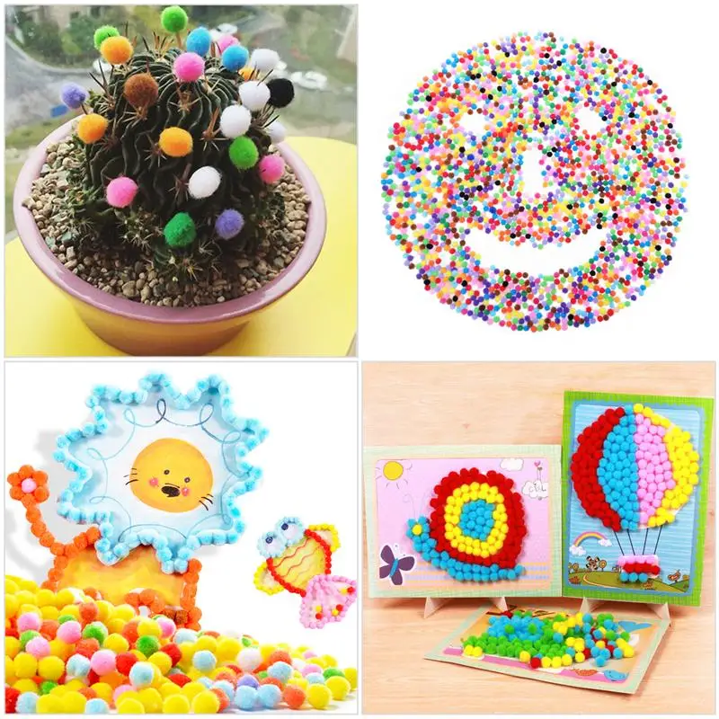 2000pcs 10mm Mixed Color Pom Pom Soft Felt Balls Pom Poms Fluffy Balls DIY Crafts Decor For Baby Children Kids Room Decorations 2000pcs 10mm Mixed Color Pom Pom Soft Felt Balls Pom Poms Fluffy Balls DIY Crafts Decor For Baby Children Kids Room Decorations