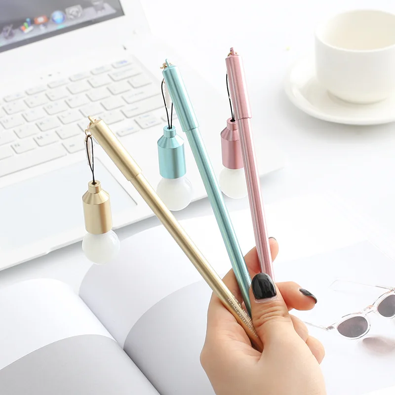 

2018 Mini LED Flashlight Torch Pen Light With Dust Plug Pendant Black Ink Gel Pen Rollerball Writting Tool For The Kids Gifts