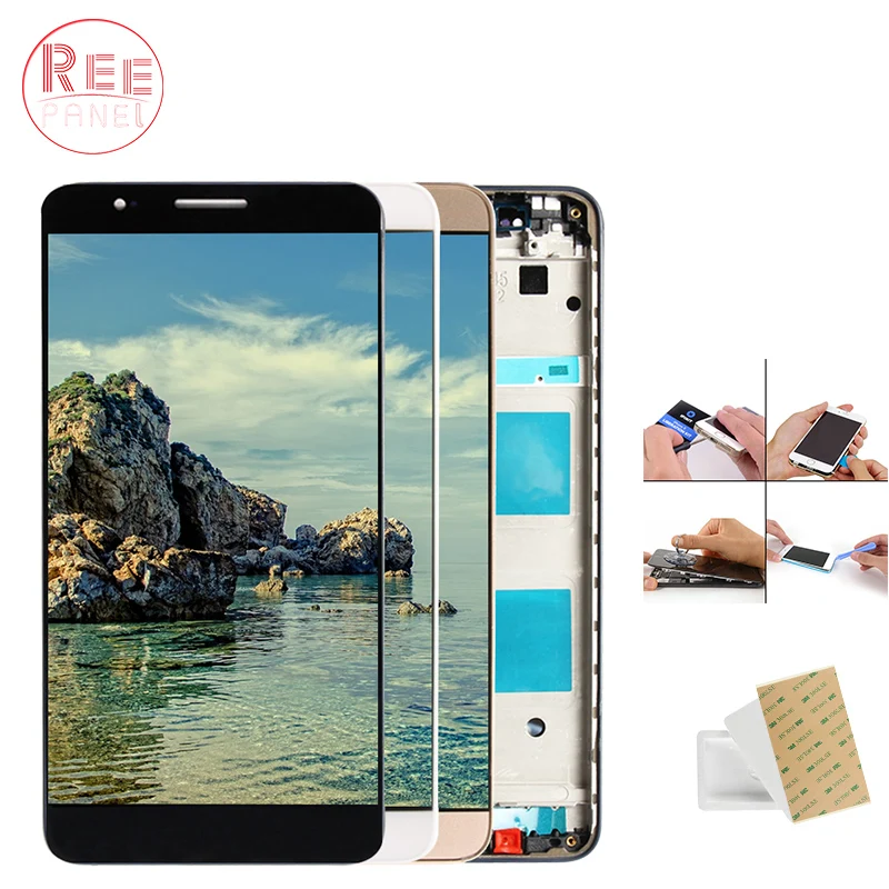 

AAA+ Quality 5.2" Display For Huawei Honor 7i LCD Touch Screen Digitizer with Frame Replacement for Huawei Honor 7i Shot X LCD