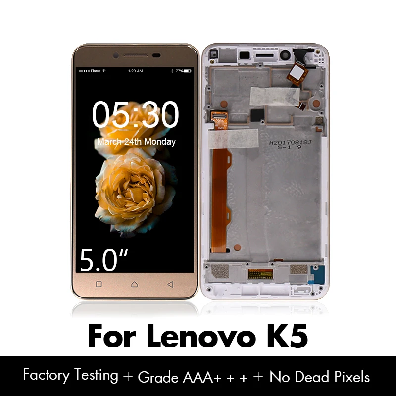 Для lenovo K5 ЖК-дисплей сенсорный экран дигитайзер+ рамка для lenovo Vibe K5 A6020A40 A6020 A40 ЖК-дисплей