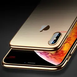 Роскошные чехол для iPhone XS MAX XR X 8 плюс 5 5S SE 6 s 7 ультра тонкий кристалл резиновое покрытие ТПУ задняя крышка Coque