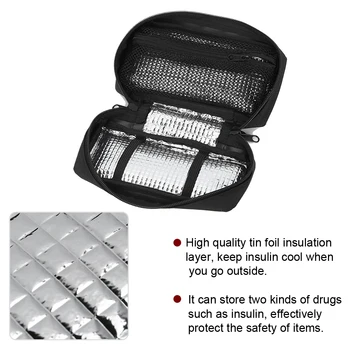 

Portable Insulin Cooler Protector Bag Organizer Medical Insulation Cooling Pouch Case Bag