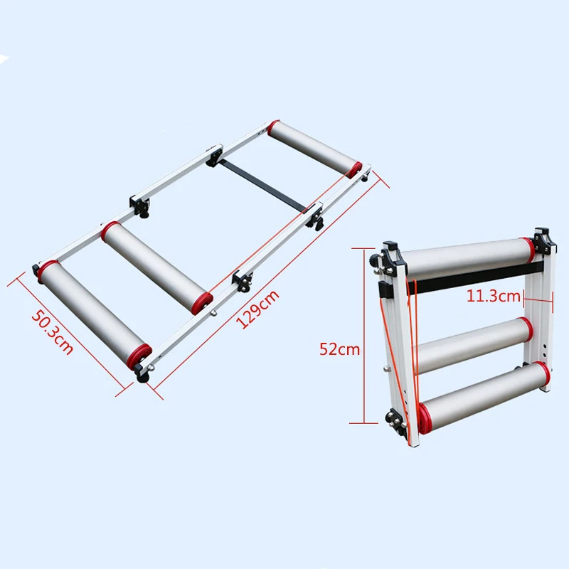 Прочный складной параболический роликовый тренажер для фитнеса и велоспорта, тренировочная станция для езды на велосипеде в помещении
