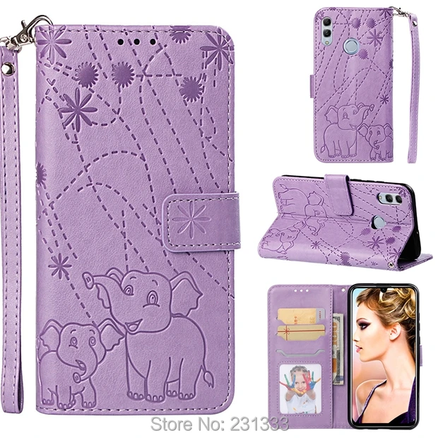 

C-ku Elephant Wallet Leather Case For Huawei Enjoy 7 Honor 8A 10 LITE 10I 8X 7C 8C 7A Nova 4 3I Y5 2018 Stand Card Cover 1pcs