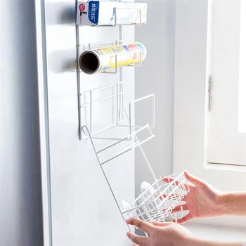 

Fridge Hanging Rack Shelf Side Storage Multi-Layer Sidewall Holder Spice Rack Jar Bottle Holder Wall Storage Container For Kit