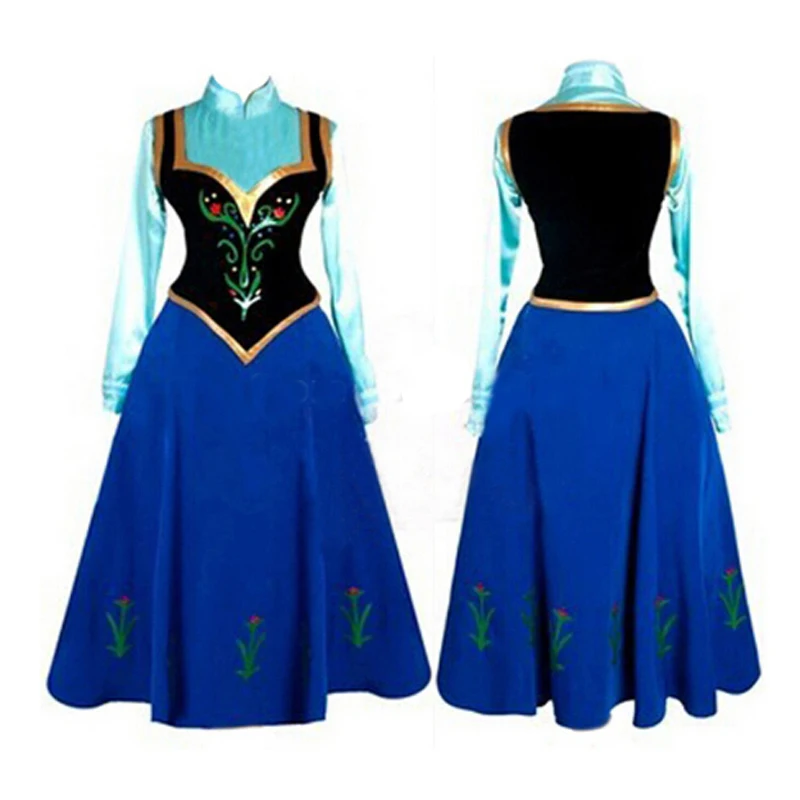 Koop Nieuwe Prinses Anna Made Cosplay Kostuum Voor Volwassen Vrouwen Met Mantel Coronation Dress Drop Shipping