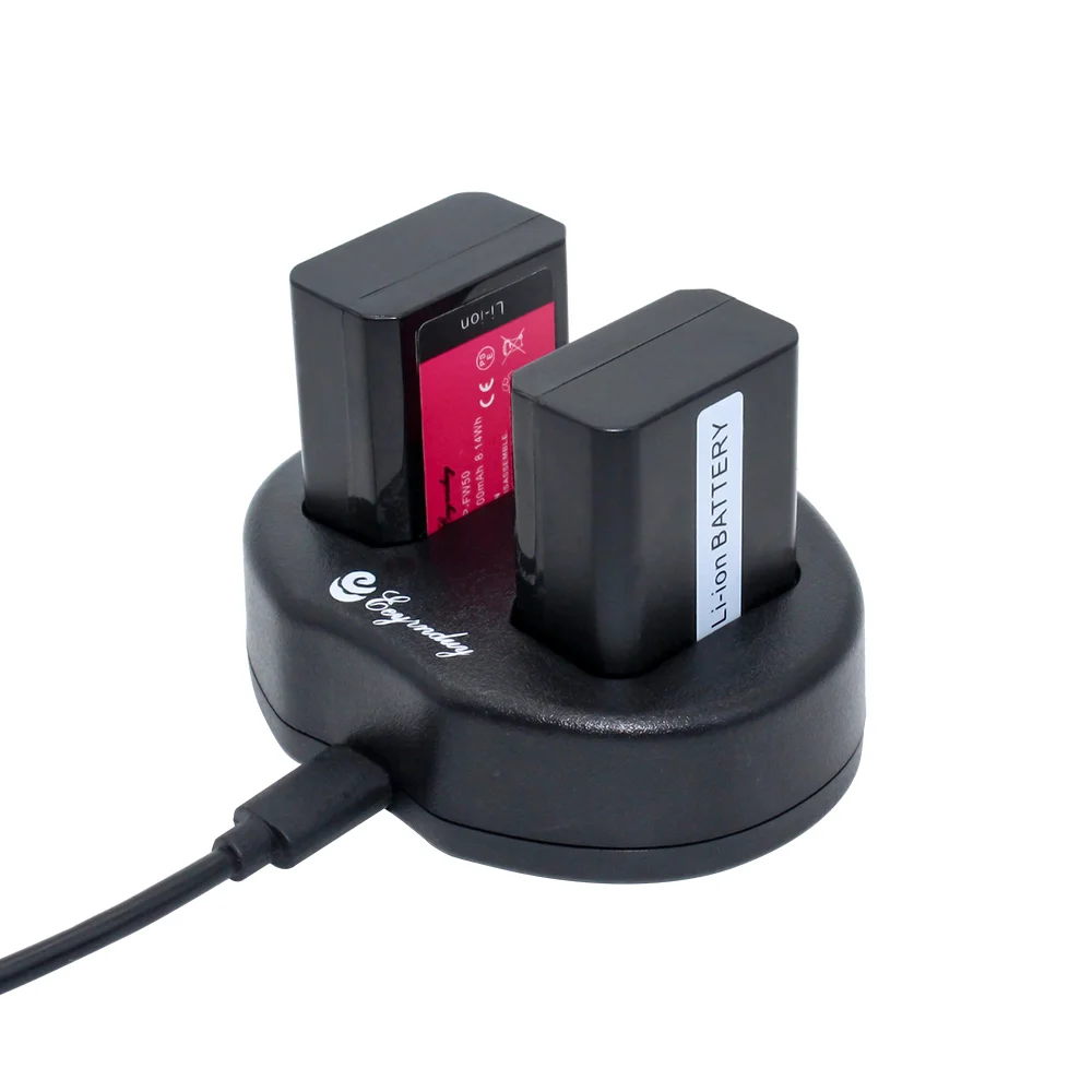 

Camera battery pack NP-FW50 2pcs Batteries + usb dual charger for Sony Alpha A3000 A3500 A5000 A6000 7R 7S 7II A7 A7R A7S