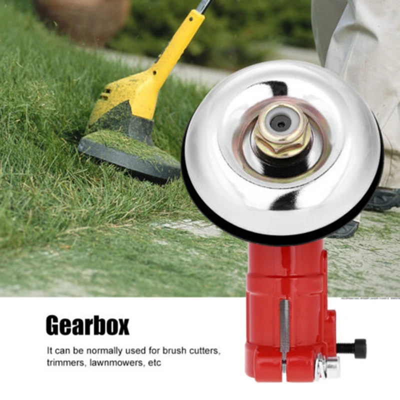 

Red Gearbox Gear Head Gearhead 26mm Diameter 9Teeth For Brushcutter Trimmer Strimmer Aluminum Alloy Gearbox