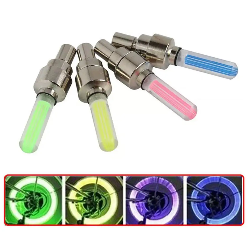 Top Bicycle LED Tire Valve Lamp Tyre 3 x AG10 Button Cells Car Motorcycle Wheel Light Yellow, Red, Green, Blue 5 Top Bicycle LED Tire Valve Lamp Tyre 3 x AG10 Button Cells Car Motorcycle Wheel Light Yellow, Red, Green, Blue 5