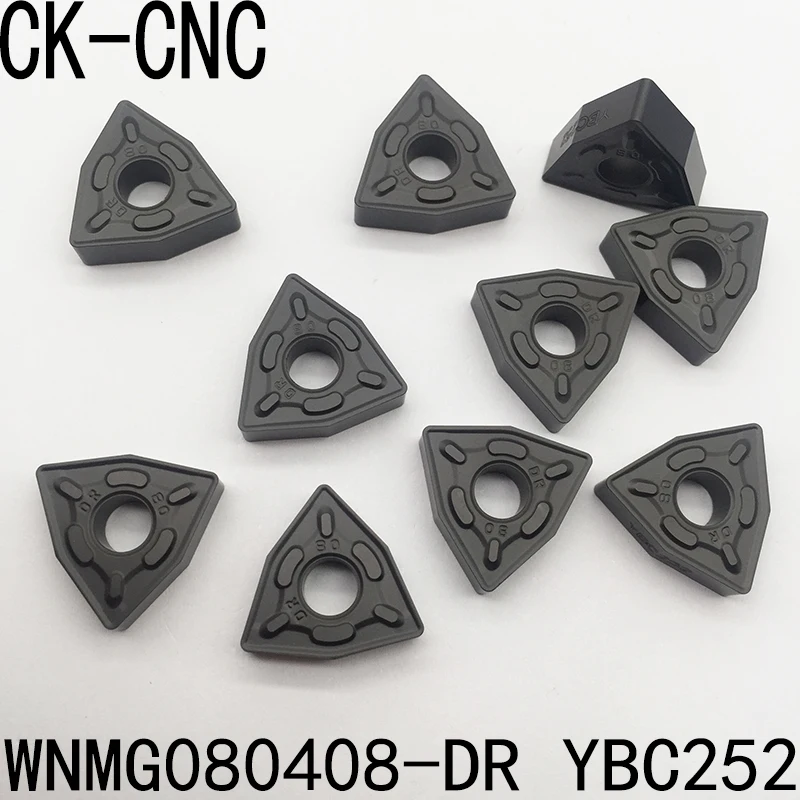 10 шт. WNMG080408 DR YBC252 WNMG432 Карбид Поворотная вставка для MWLN Внешний поворотный