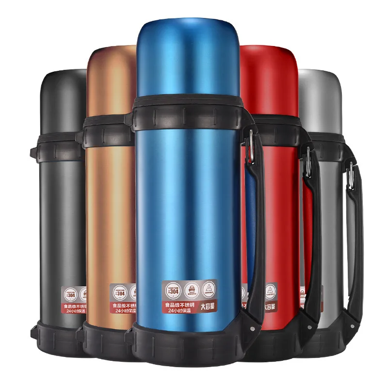 

1.2L Stainless Steel Insulated Thermos Travel Coffee Mug Thermo Cup Thermal Vacuum Water Kettle Large My Bottle Thermal Cup