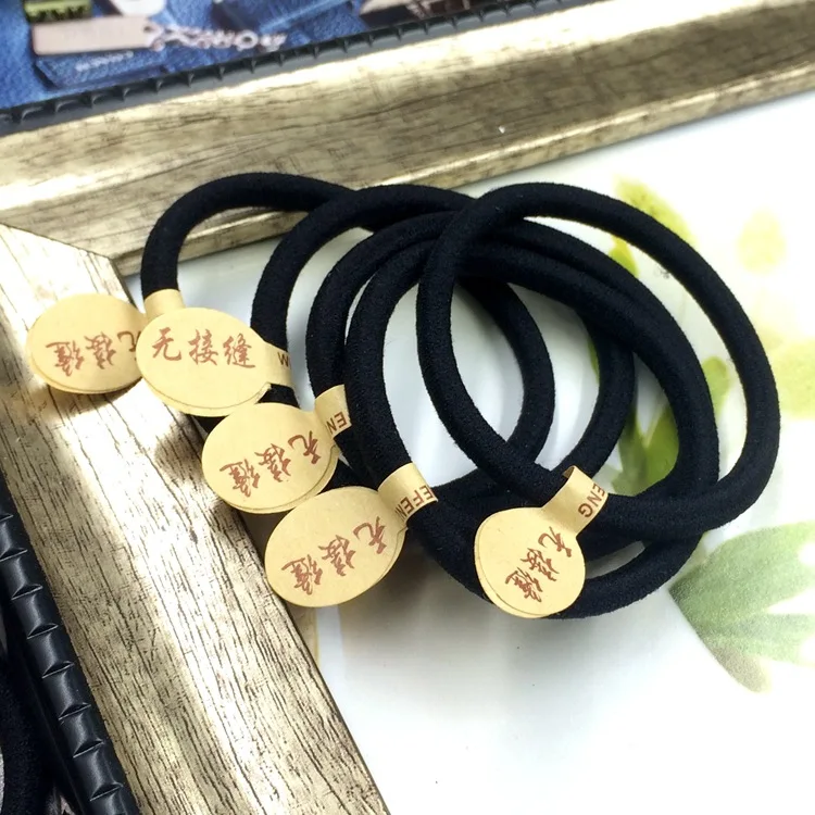 

, Korea High Elastic Hair Band Seamless Bold Hair Tie Black Rubber Band to Tie Her Hair Line Female 2 Yuan Shop Hair Accessories
