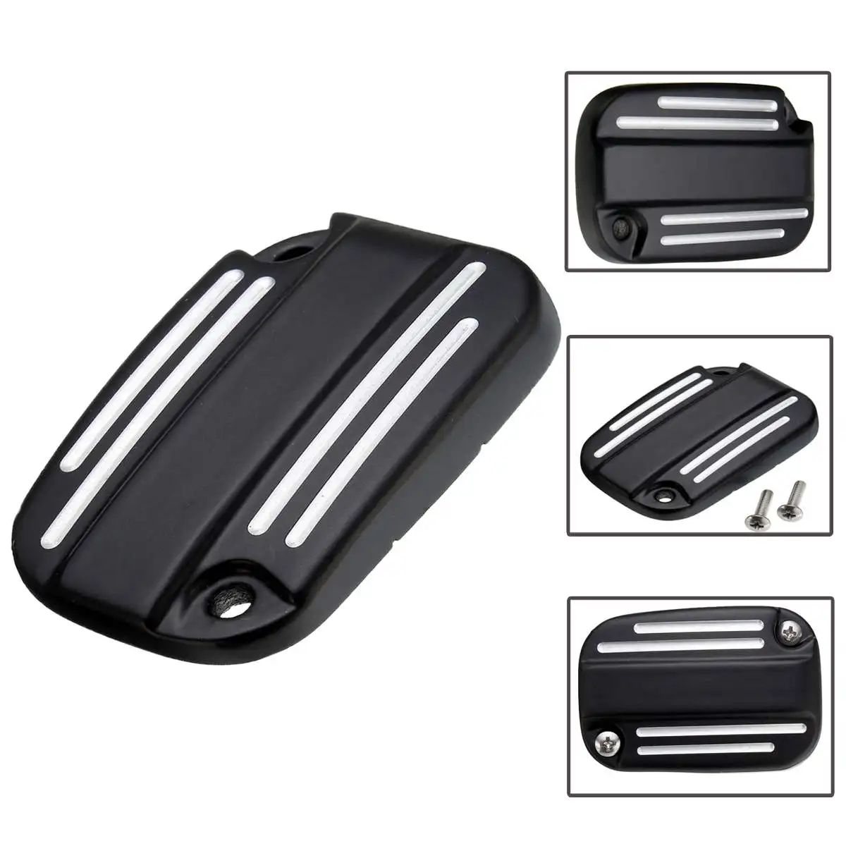 Motorcycle Brake Fluid Reservoir Master Cylinder Cover For Harley